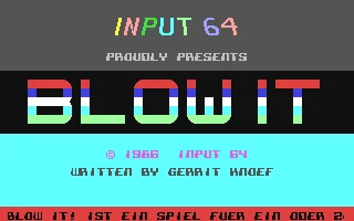 Blow It box art