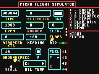 Micro Flight Simulator box art