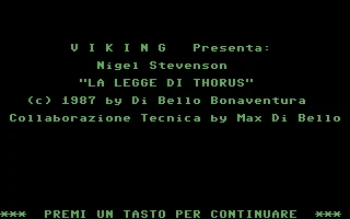 Nigel Stevenson : La Legge di Thorus box art
