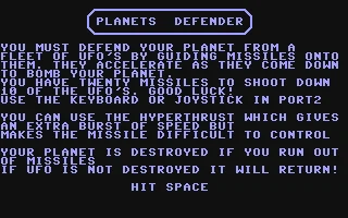 Planets Defender box art