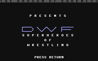 Dwf Superheroes Of Wrestling box art
