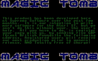 Magic Tomb box art