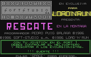 Rescate en la Montaña box art