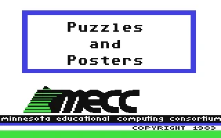 Puzzles and Posters box art