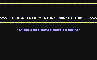 Black Friday Stock Market Game box art