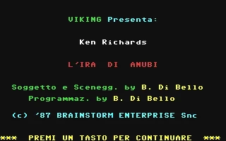 Ken Richards : L'Ira di Anubi box art