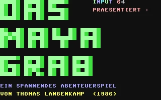 Maya-grab, Das box art