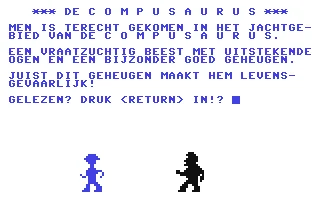 Compusaurus, De box art