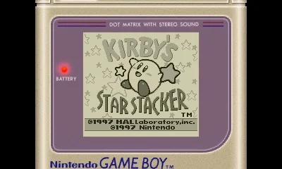 Kirby's Star Stacker box art