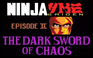Ninja Gaiden 2 - The Dark Sword Of Chaos box art