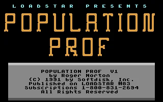 Population Prof box art
