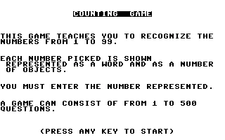 Counting Game box art