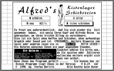 Alfred's Kistenlager Schiebereinen box art