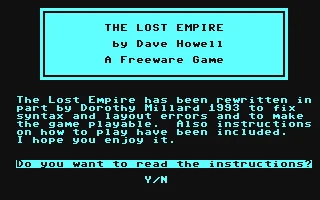 The Lost Empire box art