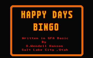 Happy Days Bingo box art