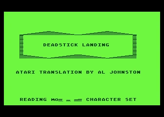 Deadstick Landing box art