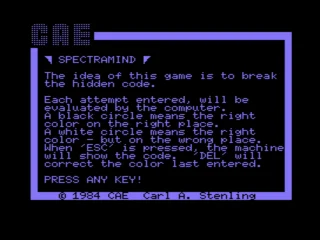 Spectramind box art