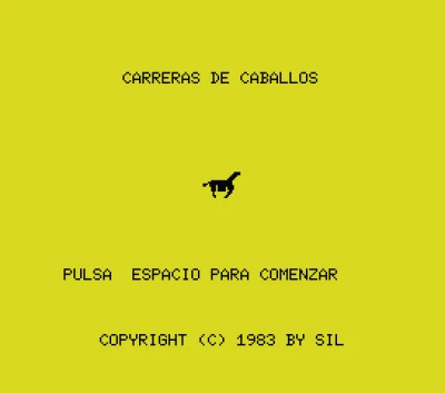 Horse Race. Carreras De Caballos box art