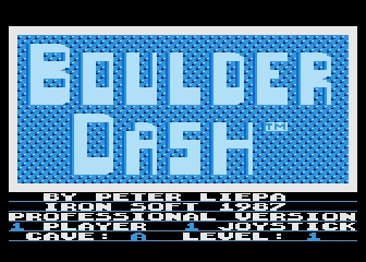Boulder Dash - Professional Version box art