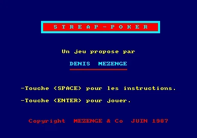 Streap-Poker box art
