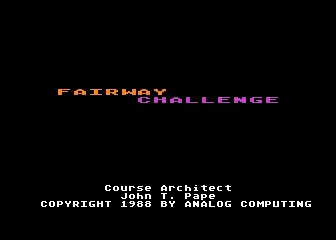 Fairway Challenge box art