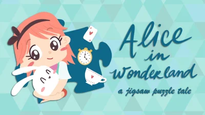 Alice In Wonderland : A Jigsaw Puzzle Tale box art