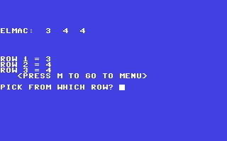 ELMAC plays Nim box art