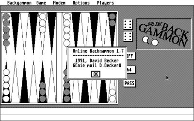 Online Backgammon box art