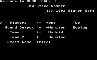 Rocketball ST box art