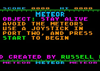 Meteor box art