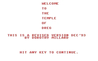 Temple of Dreg box art