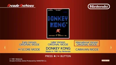 Arcade Archives Donkey Kong box art