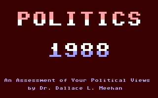 Politics 1988 box art