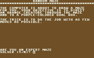 Random Maze box art