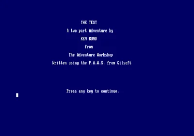 Test, The box art