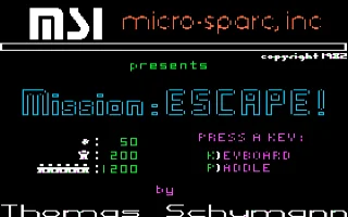 Mission Escape! box art