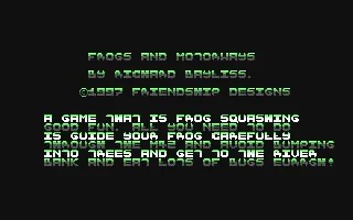 Frogs And Motorways box art