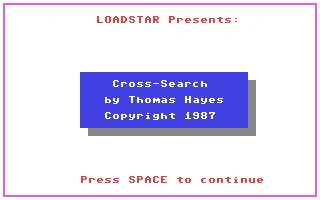 Cross-Search box art
