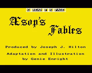 Robot Reader - Aesops Fables box art