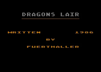 Dragon's Lair box art