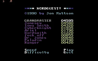 Wordquest box art