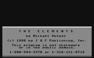 The Elements box art
