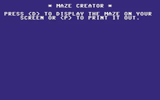 Maze Creator box art