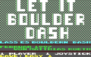 Let It Boulder Dash box art