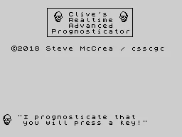 Clive's Realtime Advanced Prognosticator box art