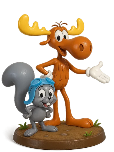 Rocky And Bullwinkle box art