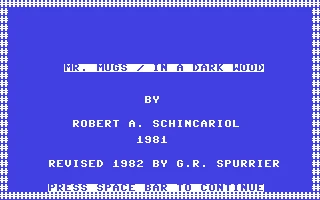 Mr. Mugs in a Dark Wood box art