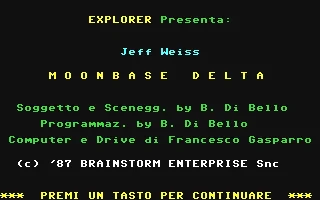 Jeff Weiss : Moonbase Delta box art