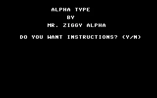 Alpha Type box art
