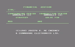 Financial Advisor box art